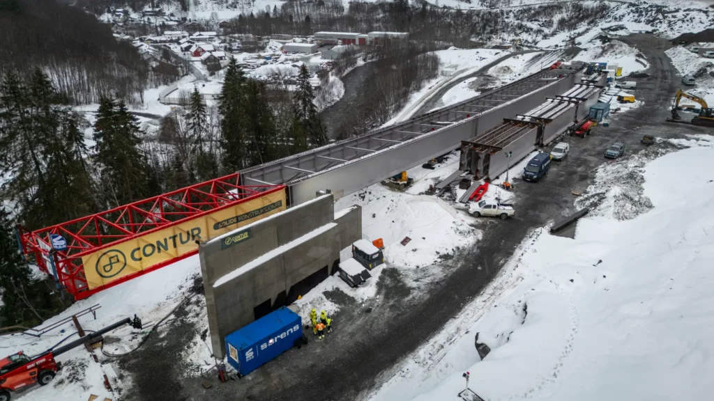 Vellykket første lansering ved E6 Hommelvikbrua sørgående