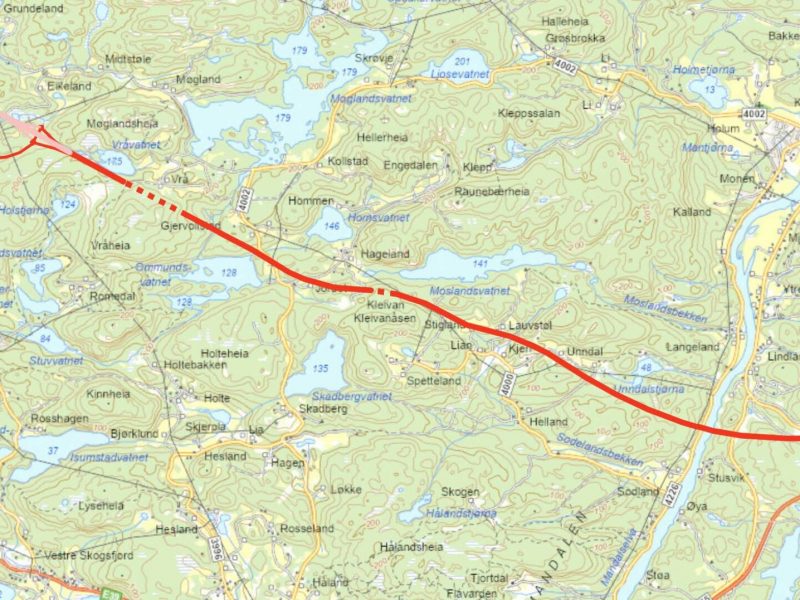 E39 Mandal - Blørstad